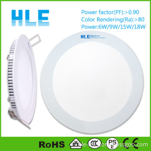 Slim 20w led panel downlight from China 3years warranty